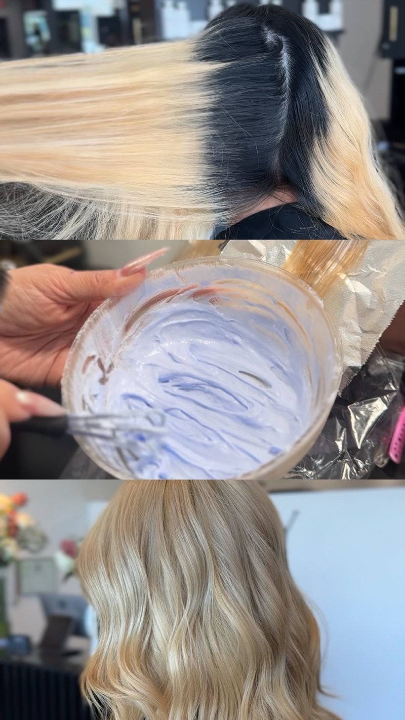 Color correction result, healthy bright blonde by Karla C